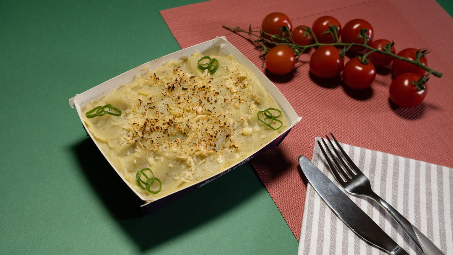 Escondidinho de frango com purê de batata