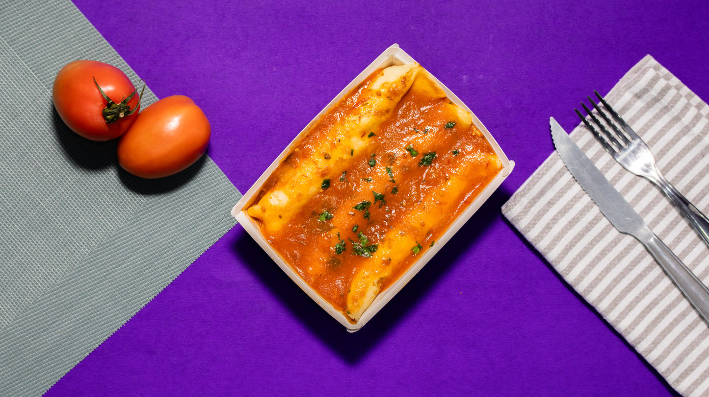 Panqueca de carne ao sugo